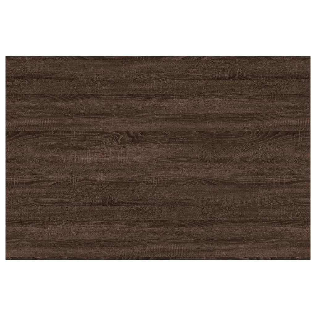 Prateleiras parede 4 pcs derivados de madeira carvalho castanho