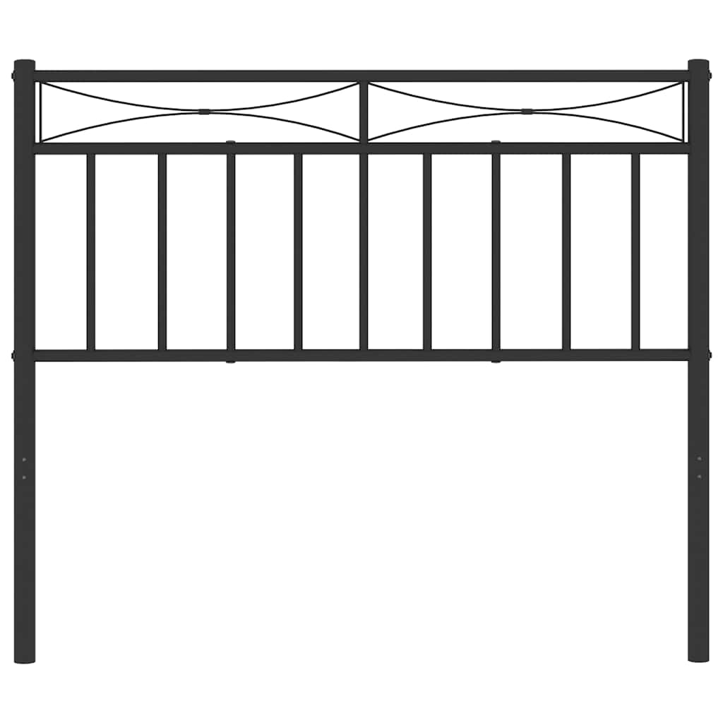 Cabeceira de cama 100 cm metal preto