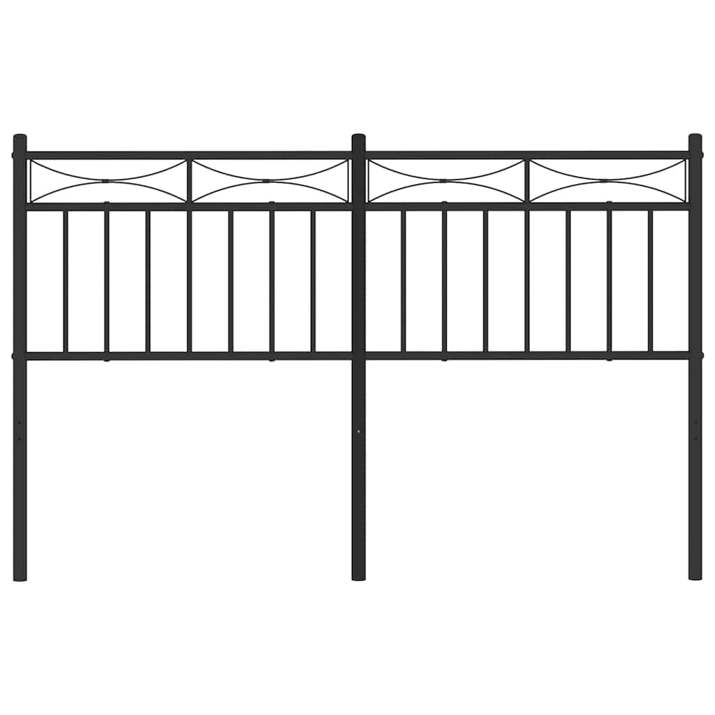 Cabeceira de cama 135 cm metal preto