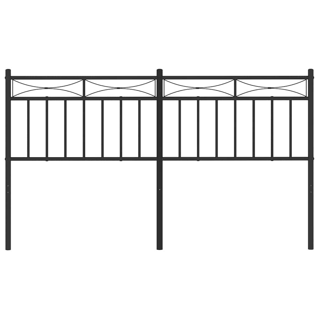 Cabeceira de cama 150 cm metal preto