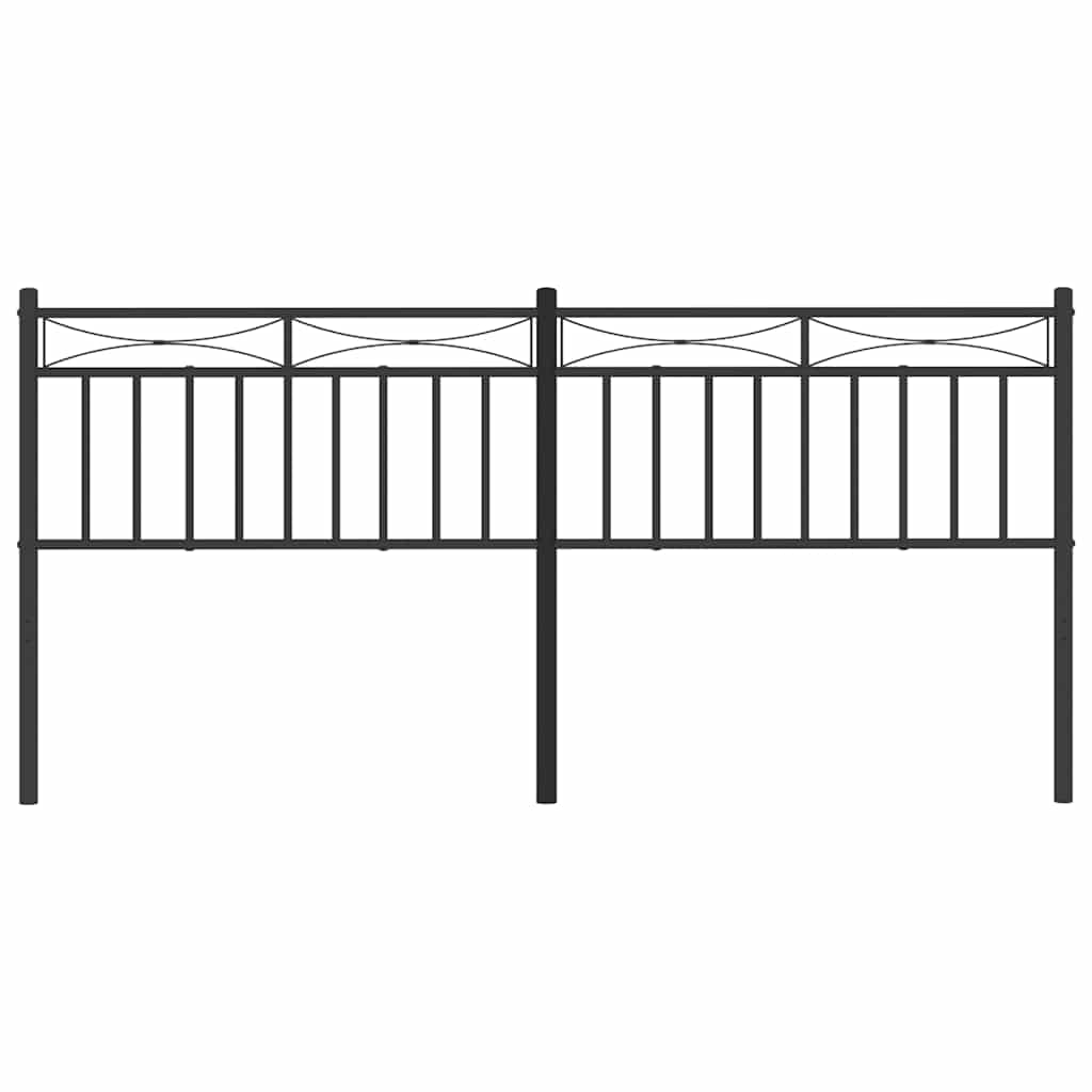 Cabeceira de cama 180 cm metal preto