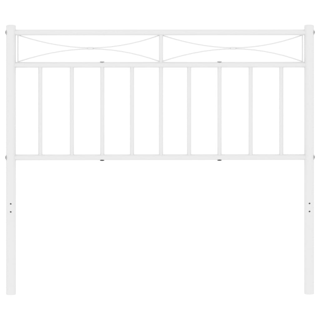 Cabeceira de cama 107 cm metal branco