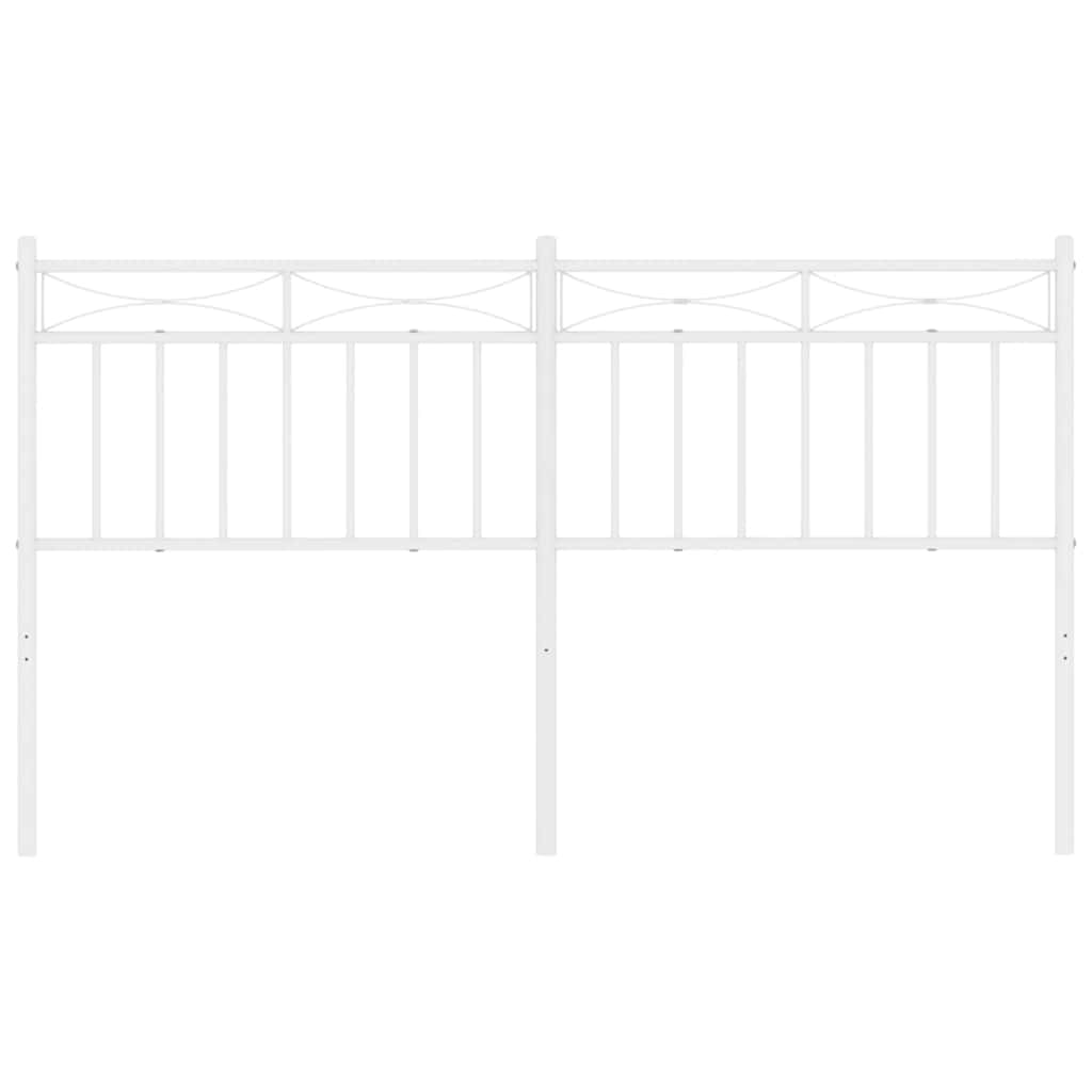 Cabeceira de cama 150 cm metal branco