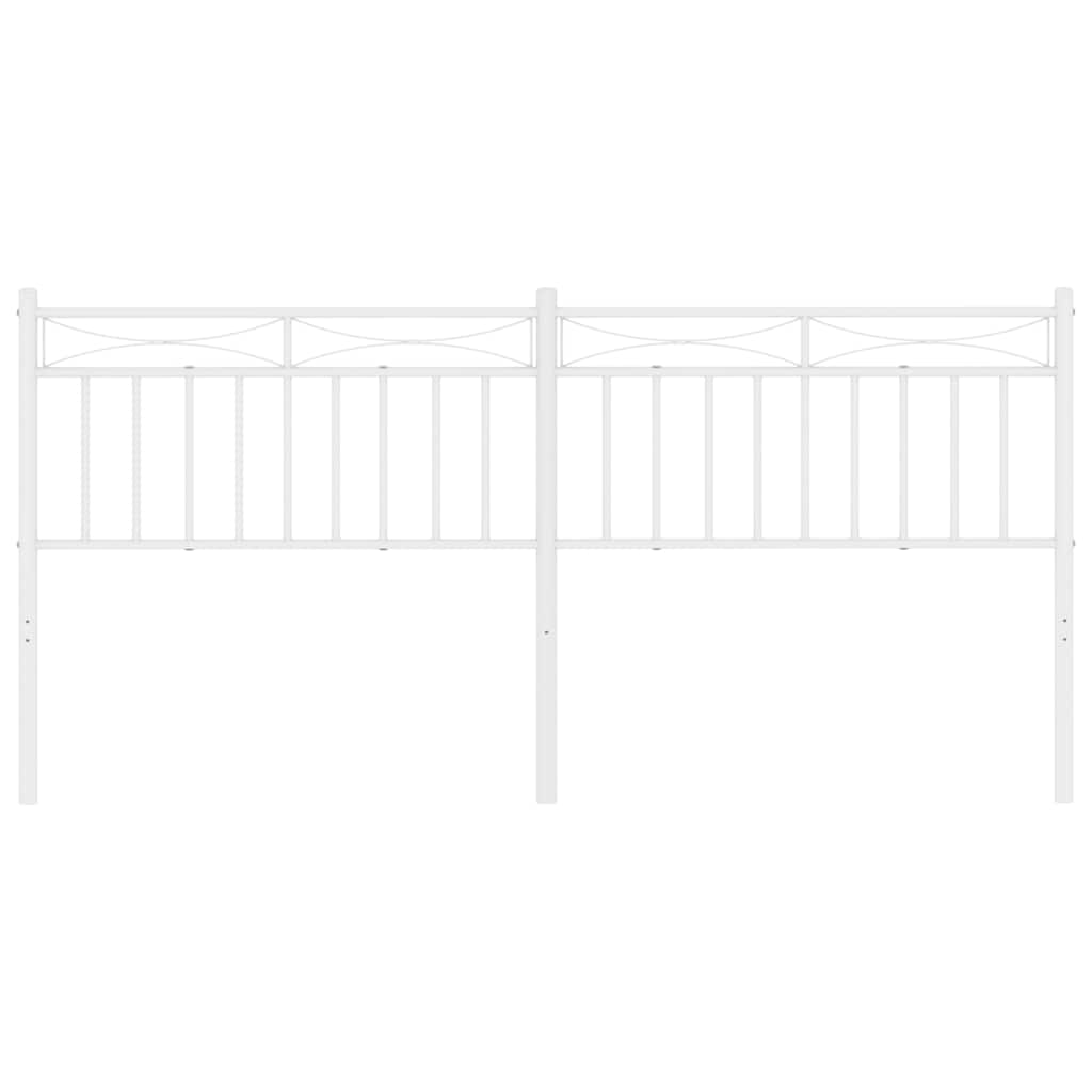 Cabeceira de cama 180 cm metal branco