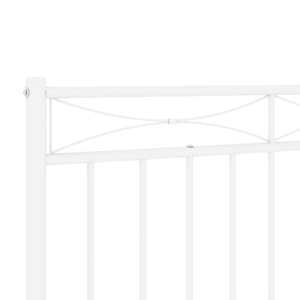 Cabeceira de cama 180 cm metal branco