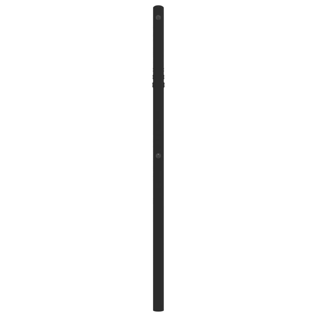 Cabeceira de cama 75 cm metal preto