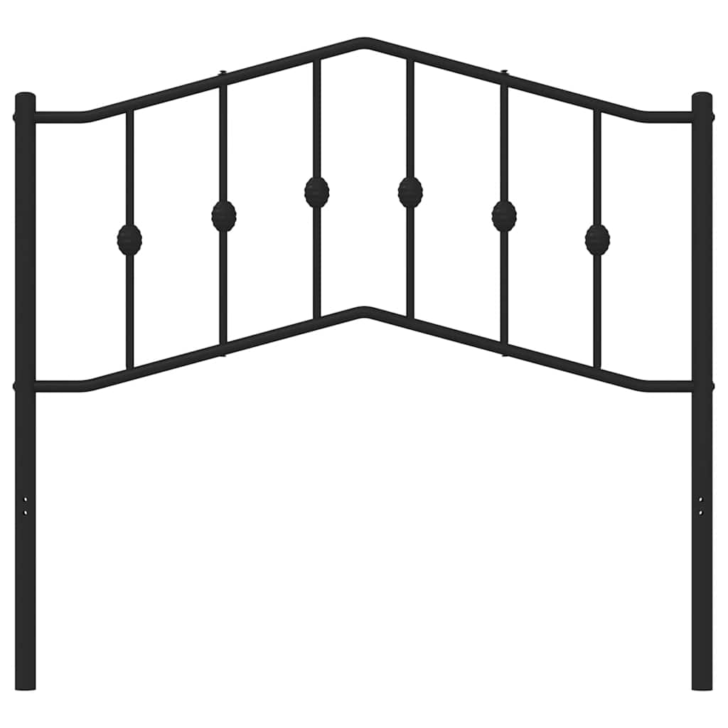 Cabeceira de cama 100 cm metal preto