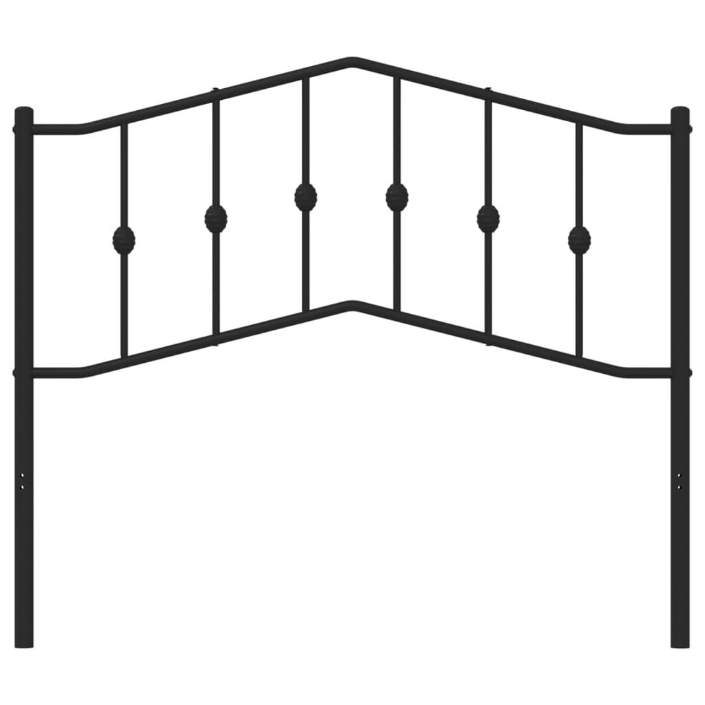 Cabeceira de cama 107 cm metal preto