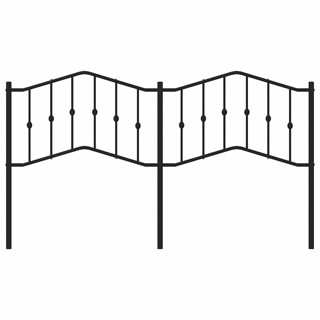 Cabeceira de cama 180 cm metal preto