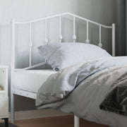 Cabeceira de cama 107 cm metal branco