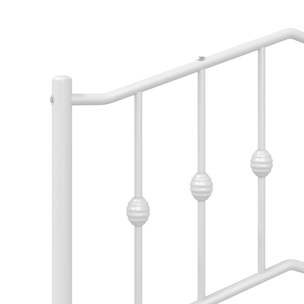 Cabeceira de cama 150 cm metal branco