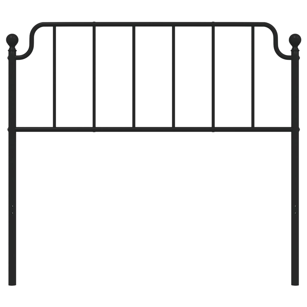 Cabeceira de cama 107 cm metal preto