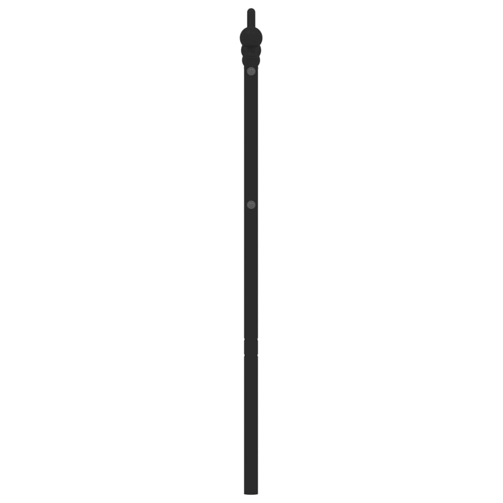 Cabeceira de cama 160 cm metal preto