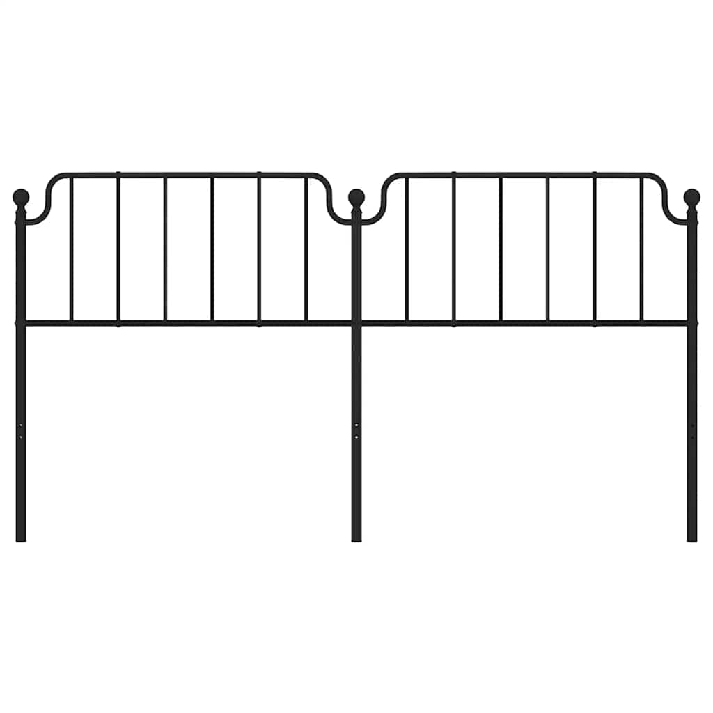 Cabeceira de cama 180 cm metal preto