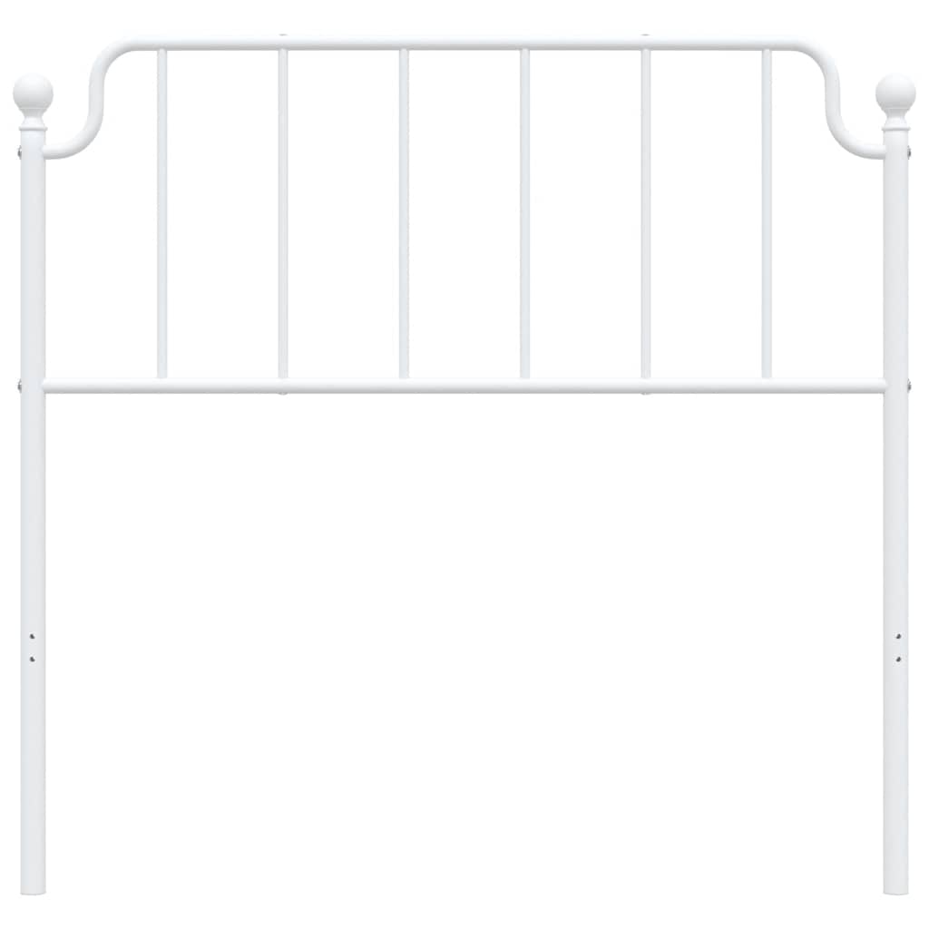 Cabeceira de cama 100 cm metal branco