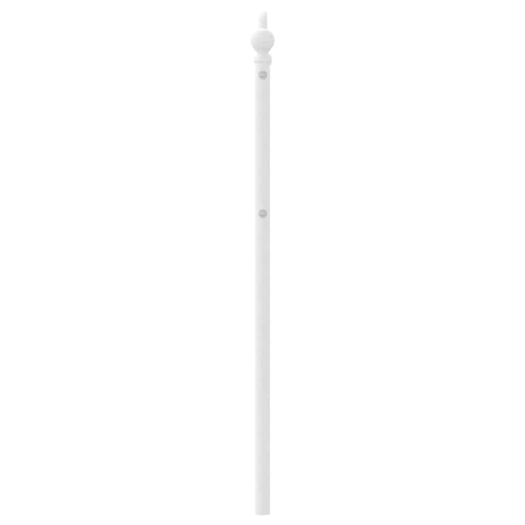 Cabeceira de cama 100 cm metal branco