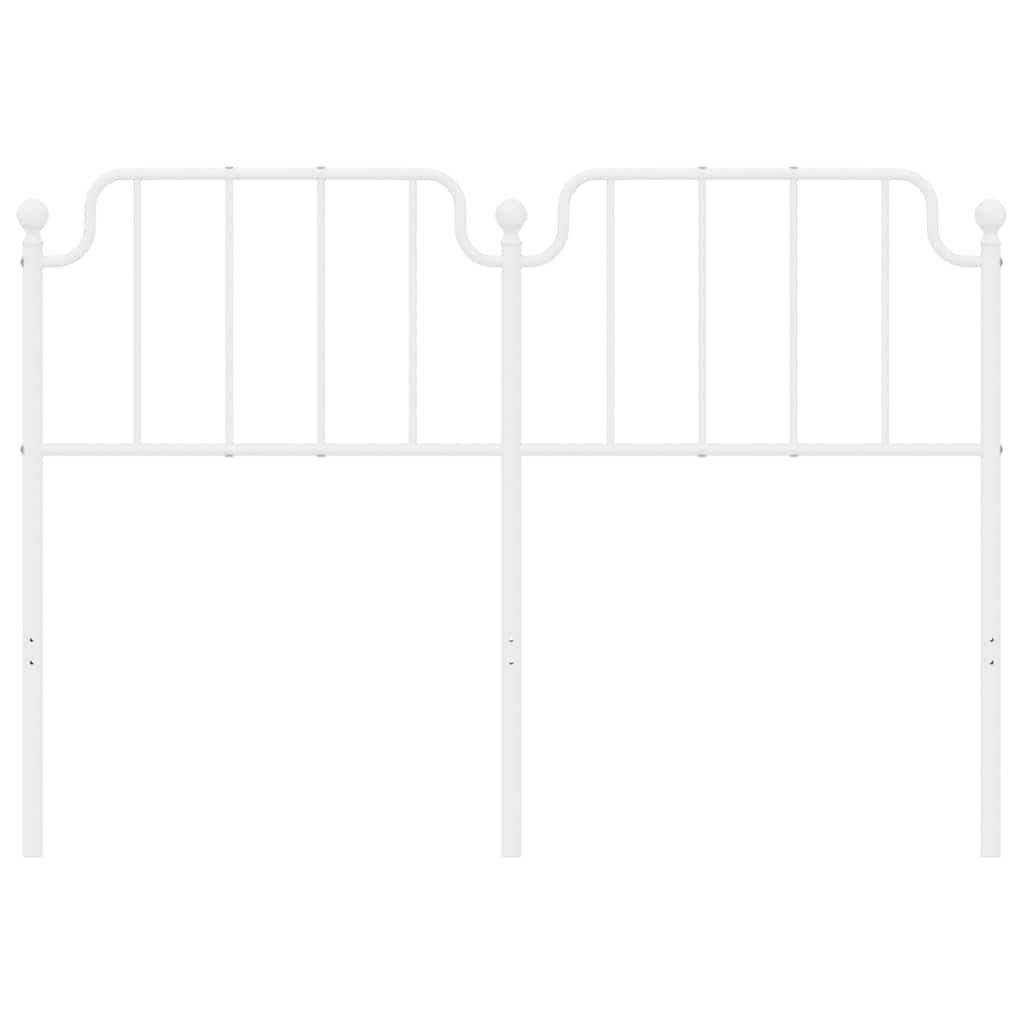 Cabeceira de cama 135 cm metal branco
