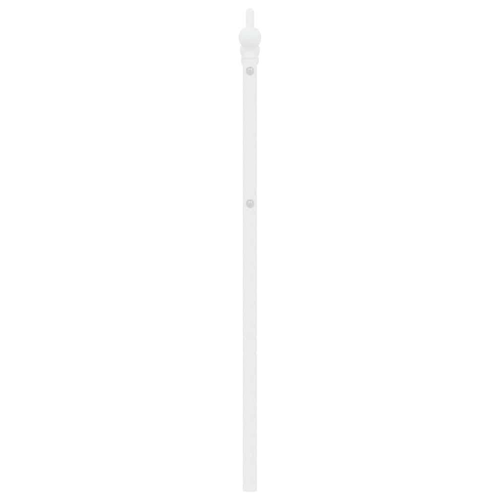 Cabeceira de cama 135 cm metal branco