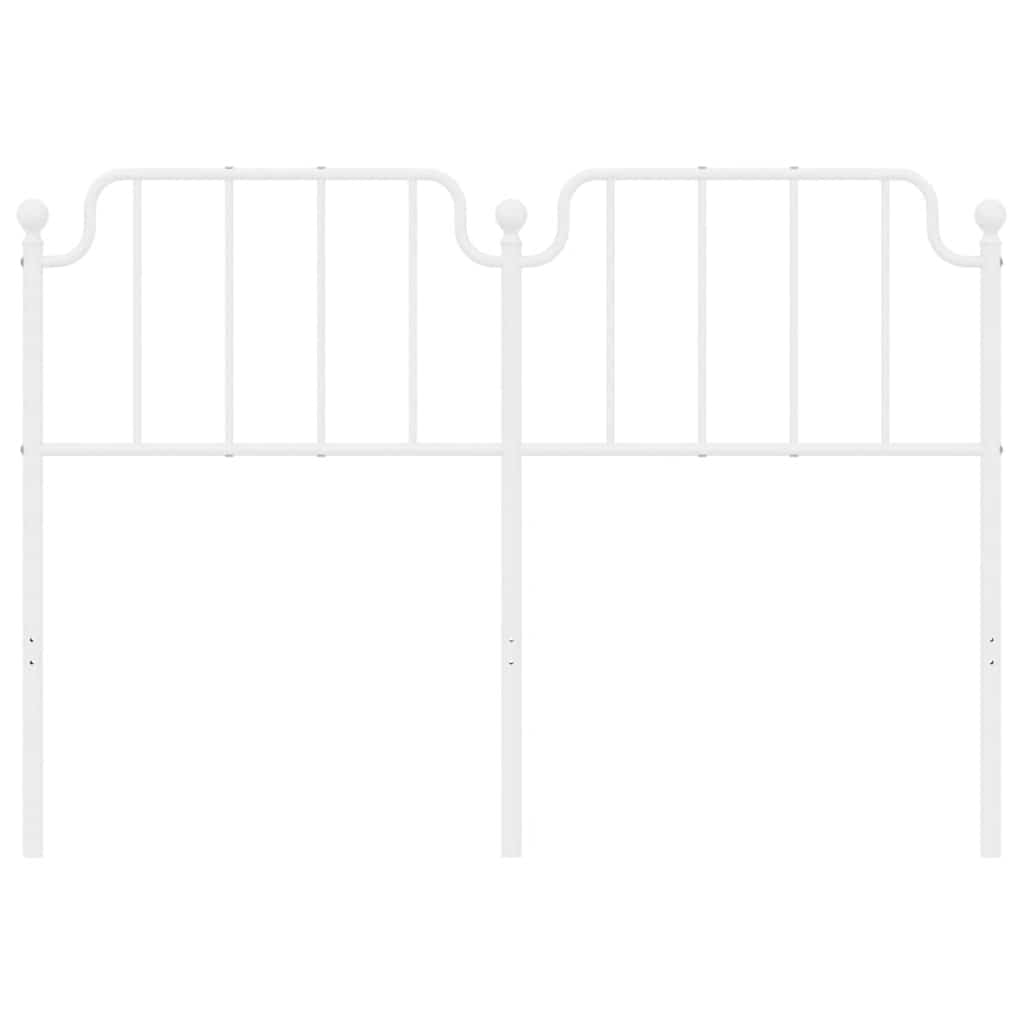 Cabeceira de cama 150 cm metal branco