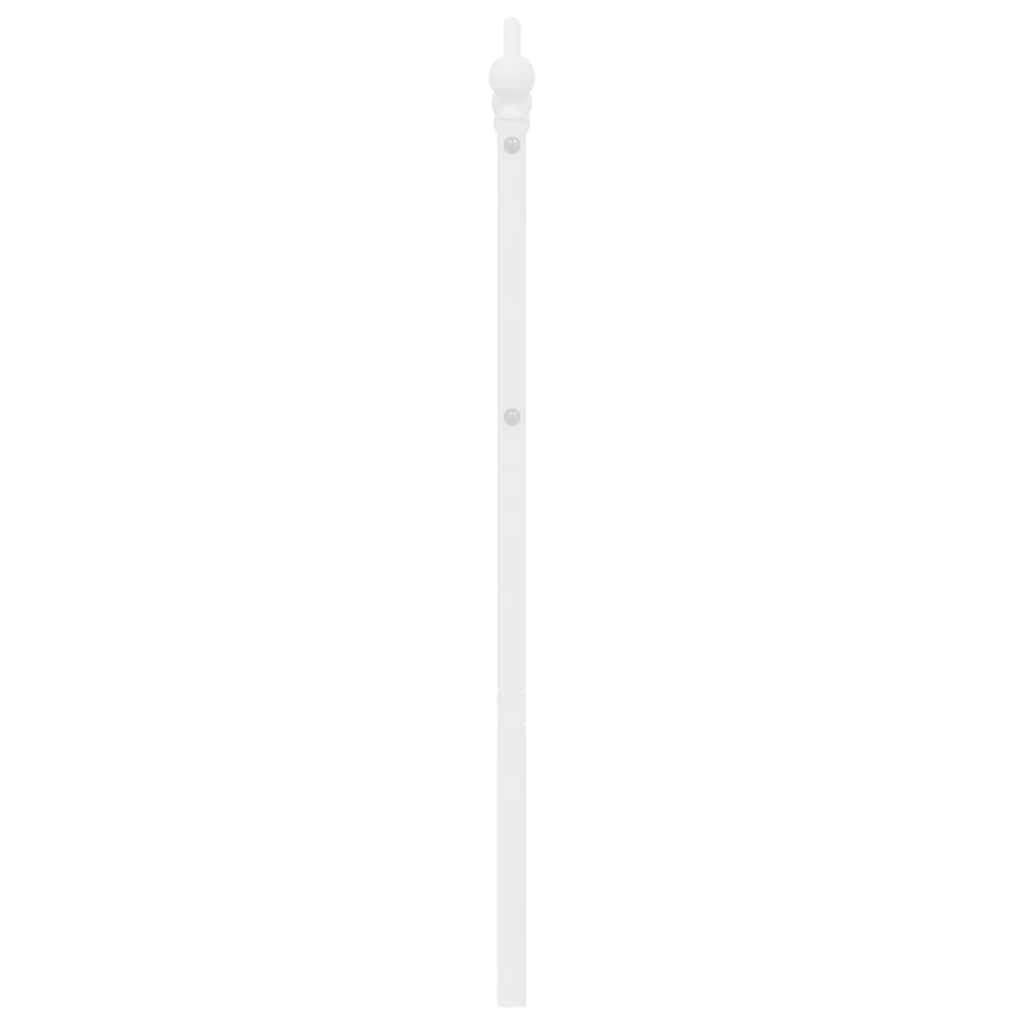 Cabeceira de cama 150 cm metal branco
