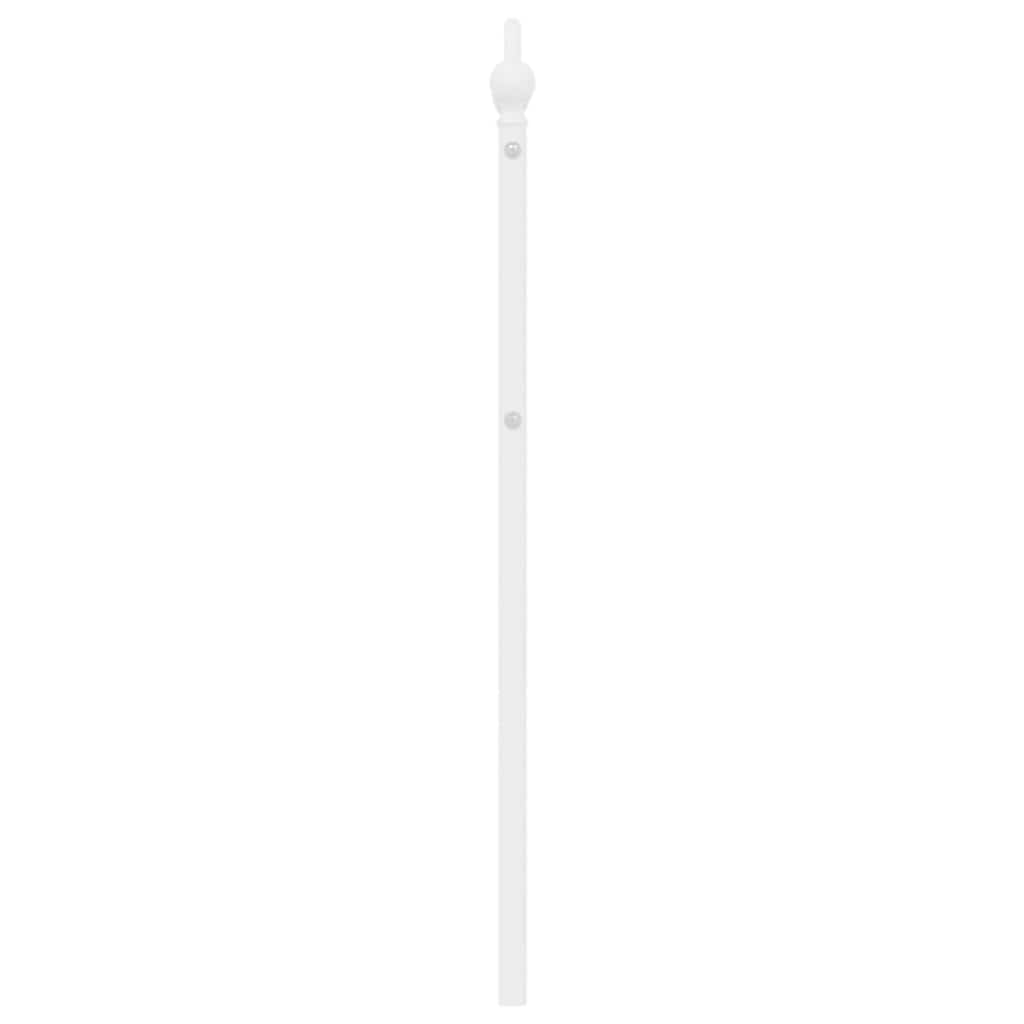 Cabeceira de cama 180 cm metal branco