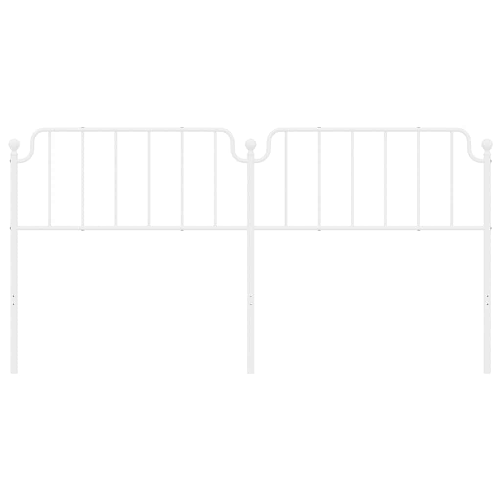 Cabeceira de cama 193 cm metal branco
