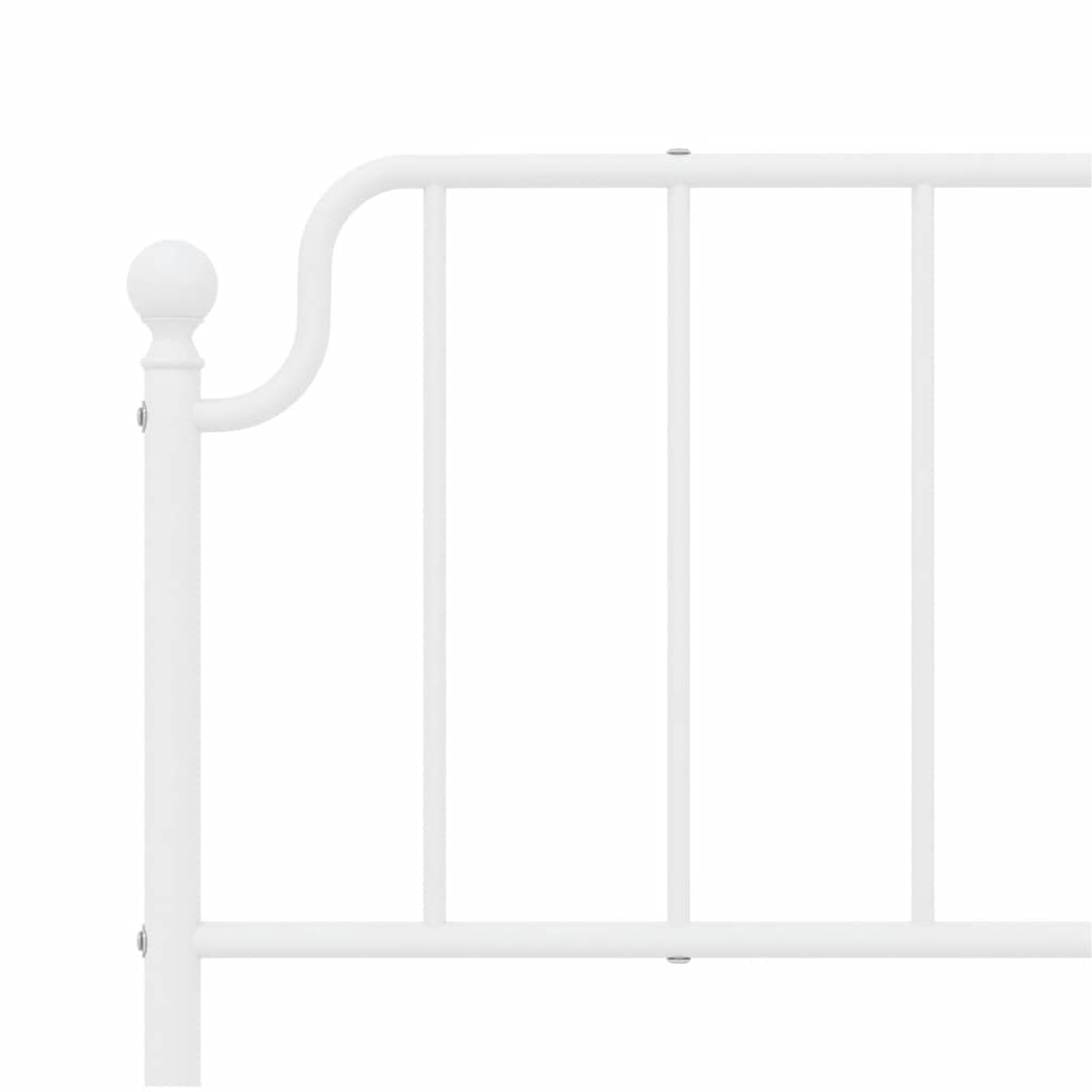 Cabeceira de cama 193 cm metal branco