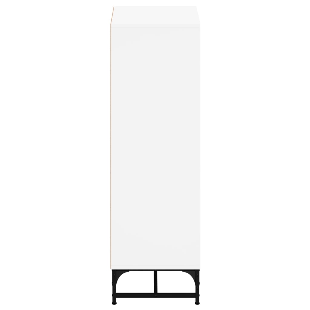 Aparador alto c/ portas de vidro 35x37x120 cm branco