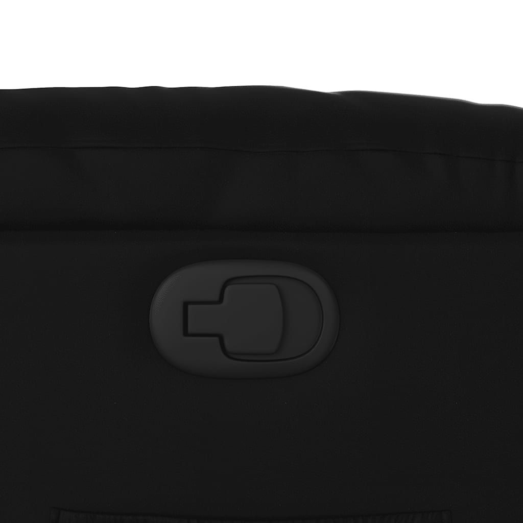 Poltrona reclinável elevatória couro artificial preto