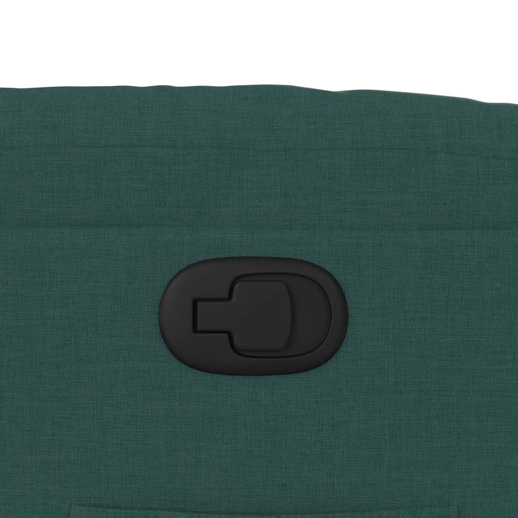 Poltrona reclinável elevatória tecido verde-escuro