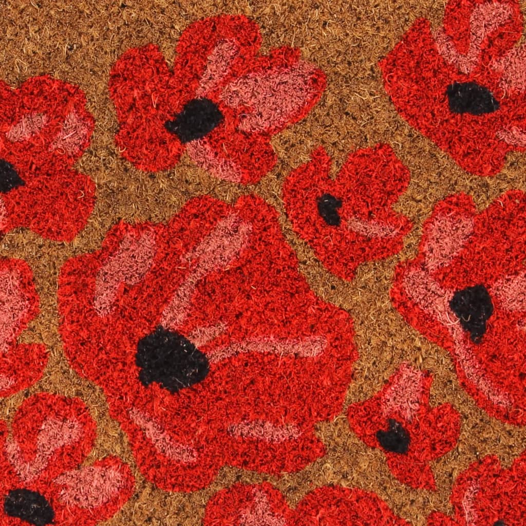 Tapete de porta 40x60 cm fibra de coco tufada natural