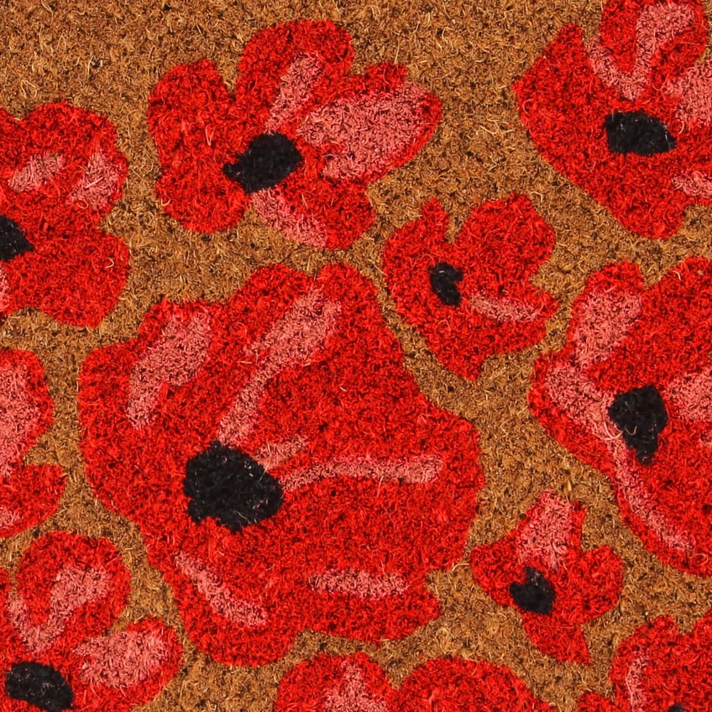 Tapete de porta 40x60 cm fibra de coco tufada natural