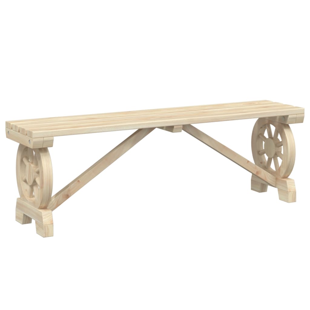 Bancos de jardim 2 pcs madeira de abeto maciça