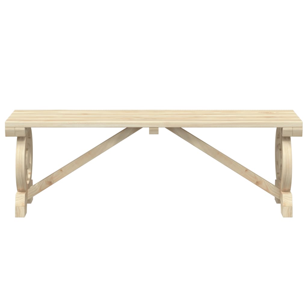 Bancos de jardim 2 pcs madeira de abeto maciça