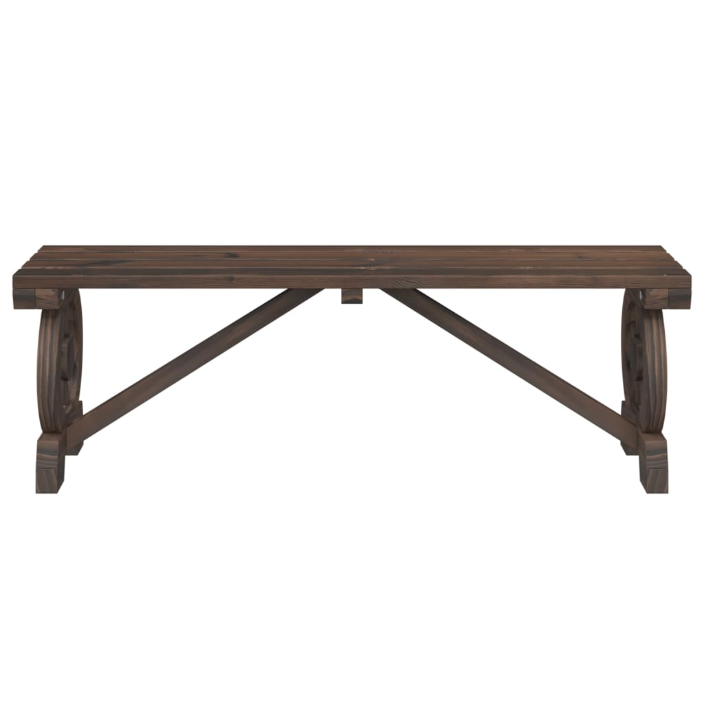 Bancos de jardim 2 pcs madeira de abeto maciça
