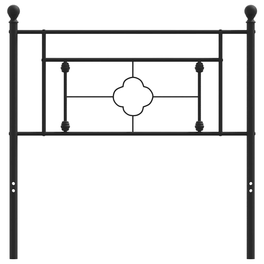 Cabeceira de cama 100 cm metal preto