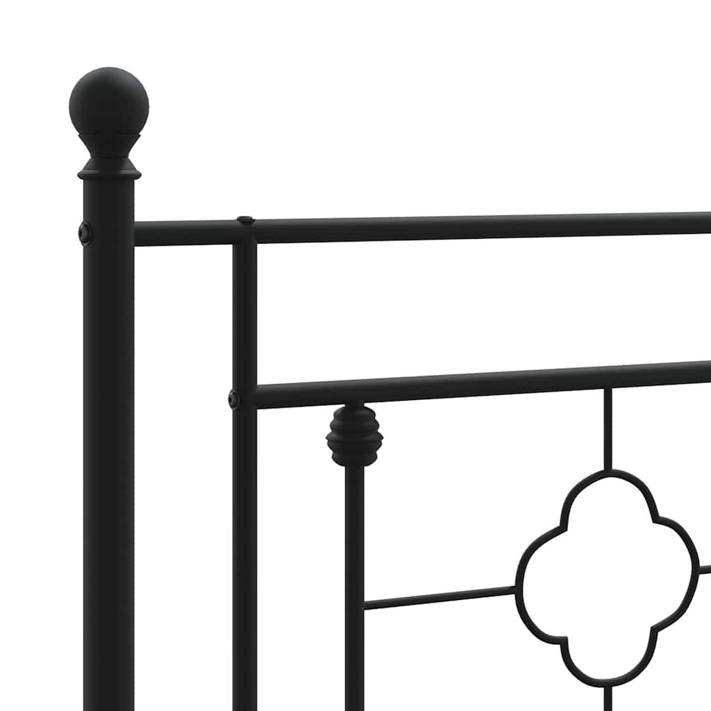 Cabeceira de cama 100 cm metal preto