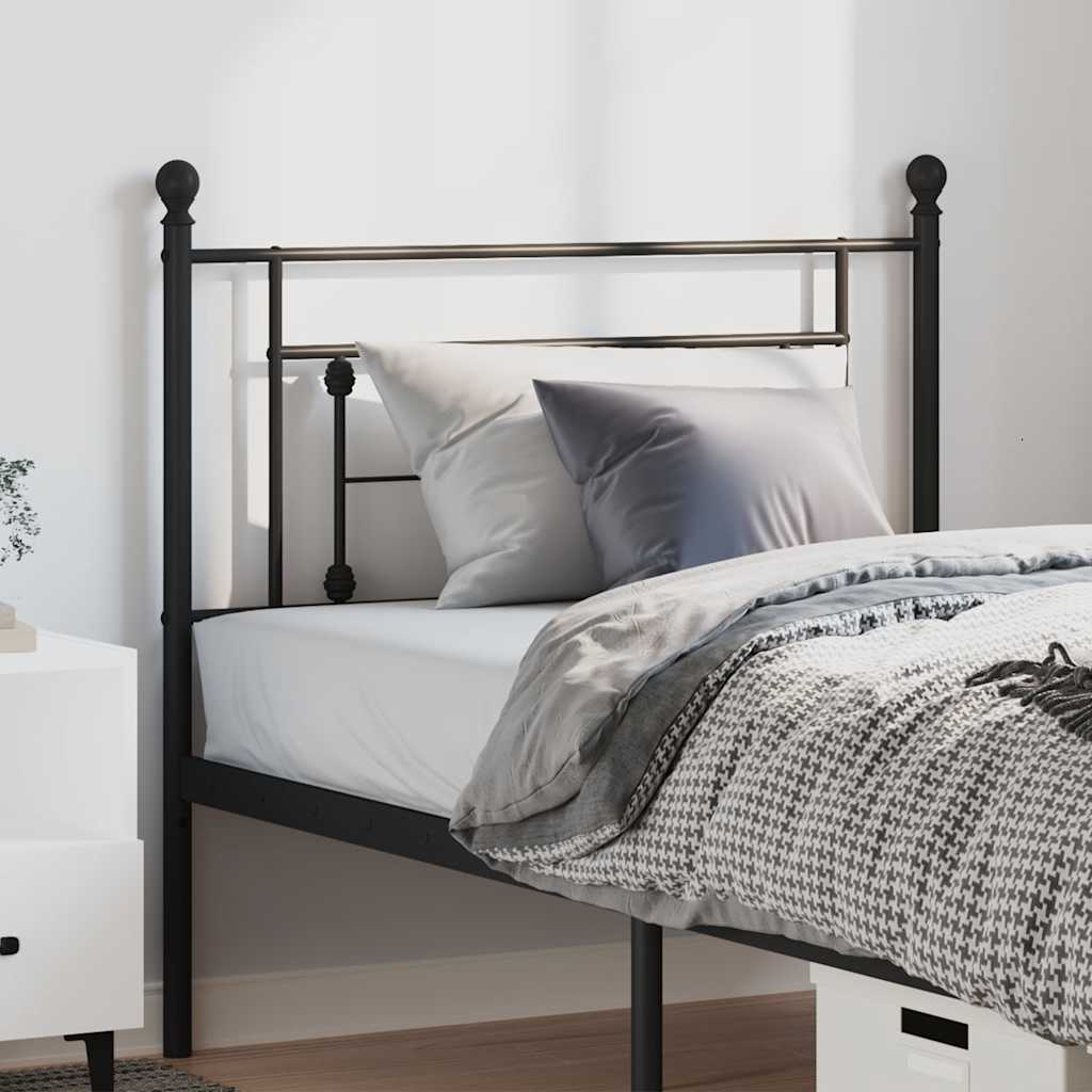 Cabeceira de cama 100 cm metal preto