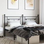 Cabeceira de cama 180 cm metal preto