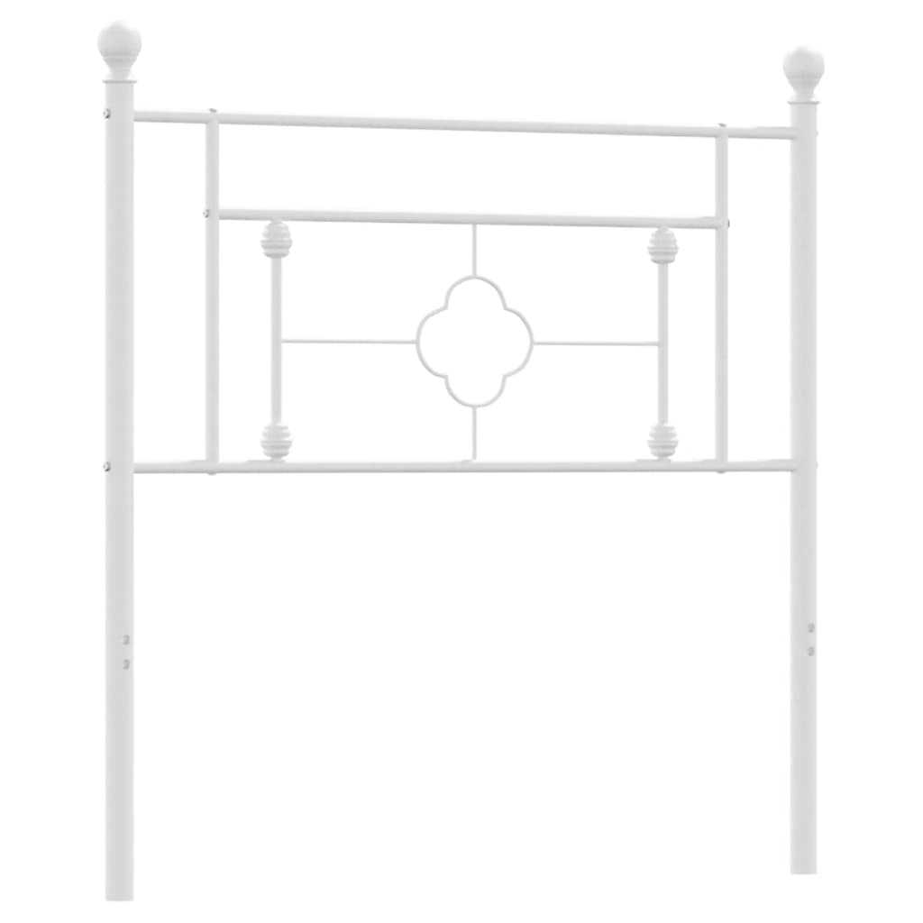 Cabeceira de cama 100 cm metal branco