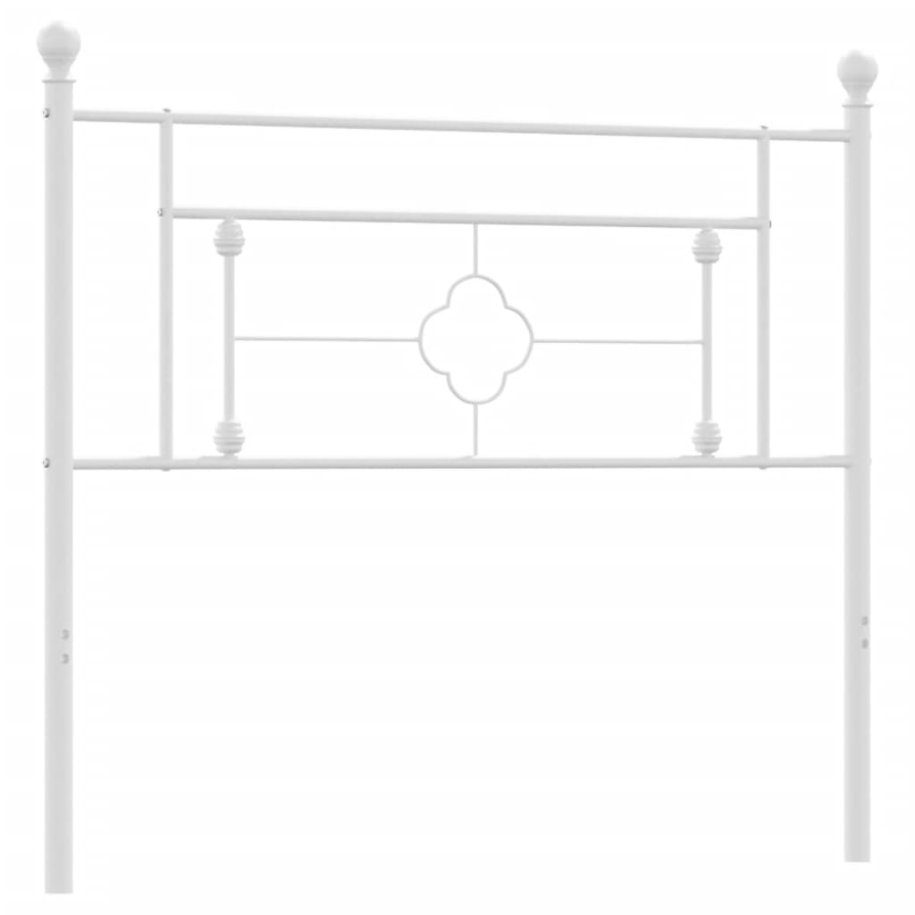 Cabeceira de cama 107 cm metal branco