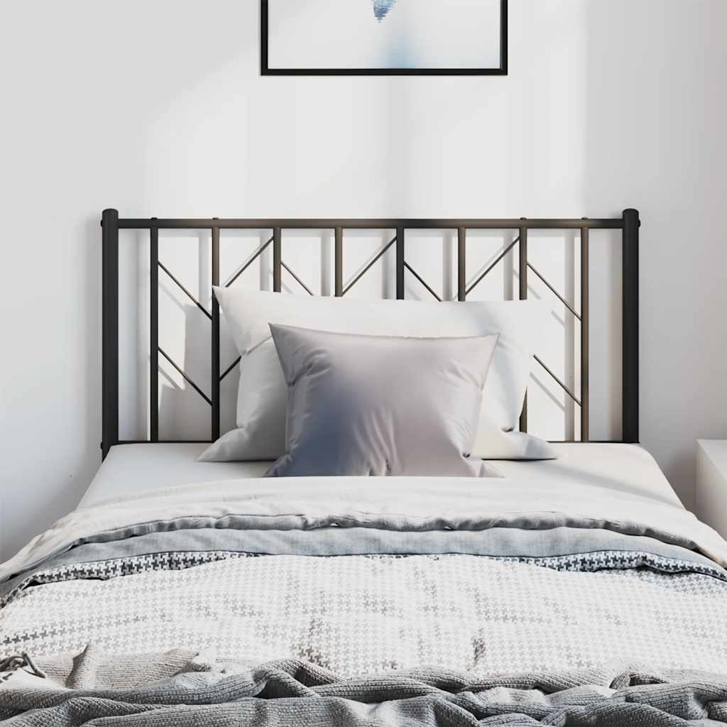 Cabeceira de cama 100 cm metal preto