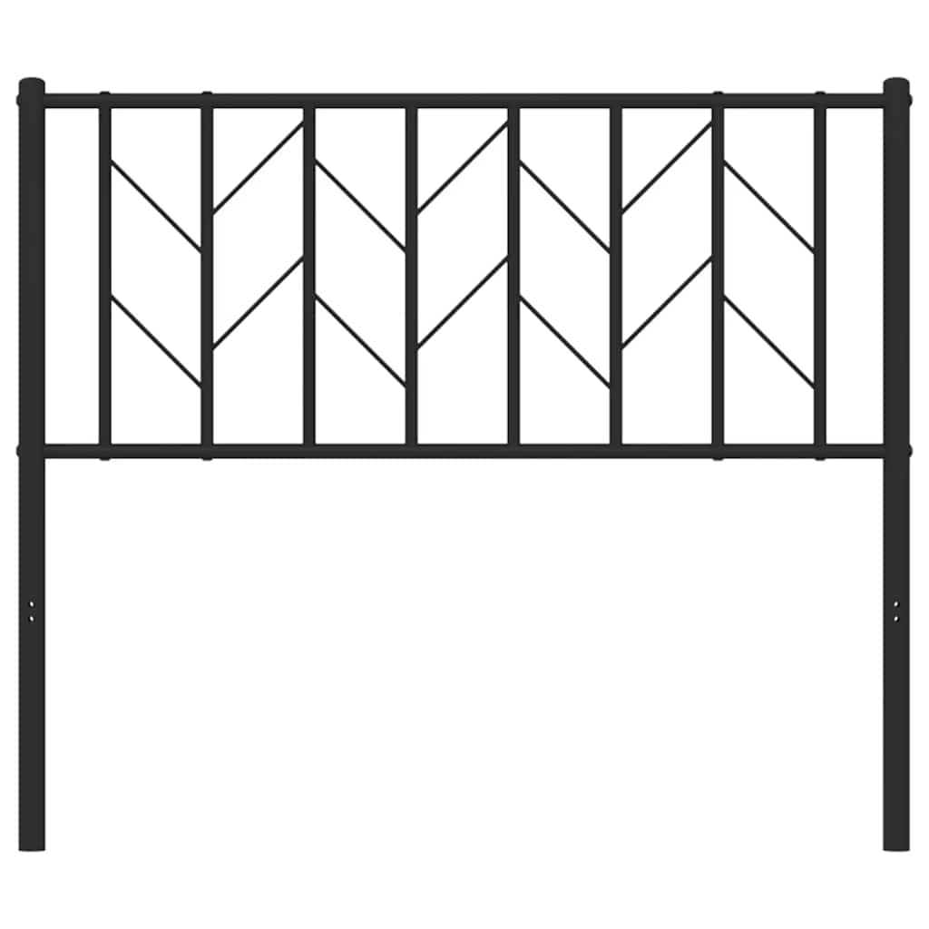 Cabeceira de cama 100 cm metal preto