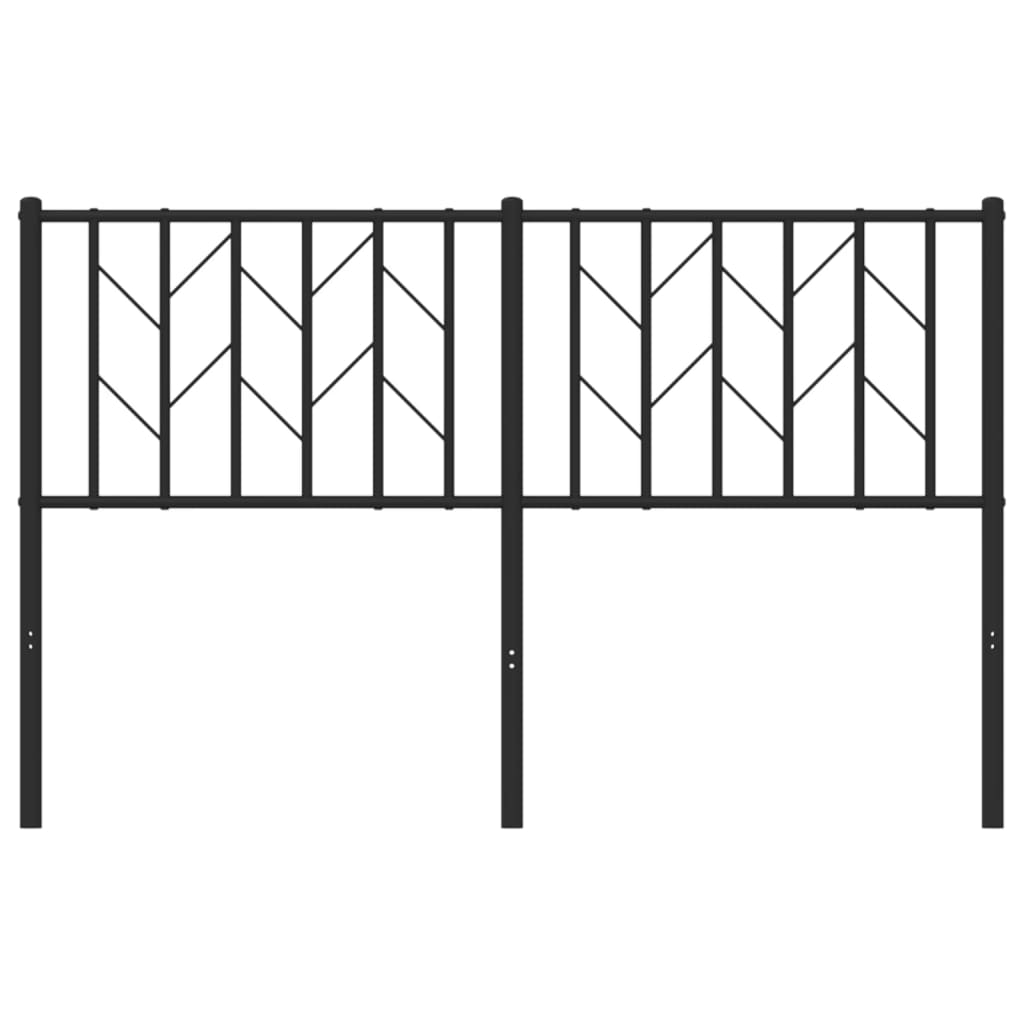 Cabeceira de cama 135 cm metal preto