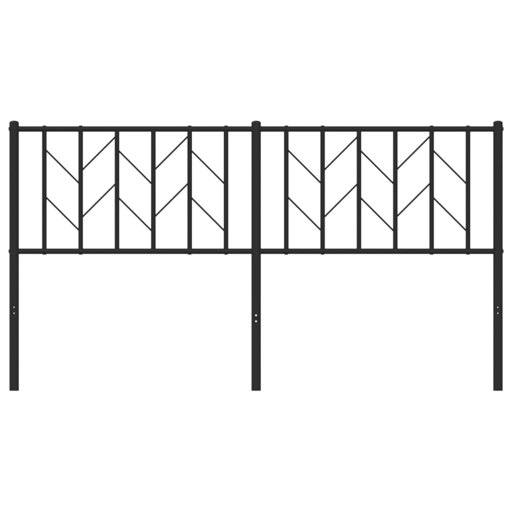 Cabeceira de cama 160 cm metal preto
