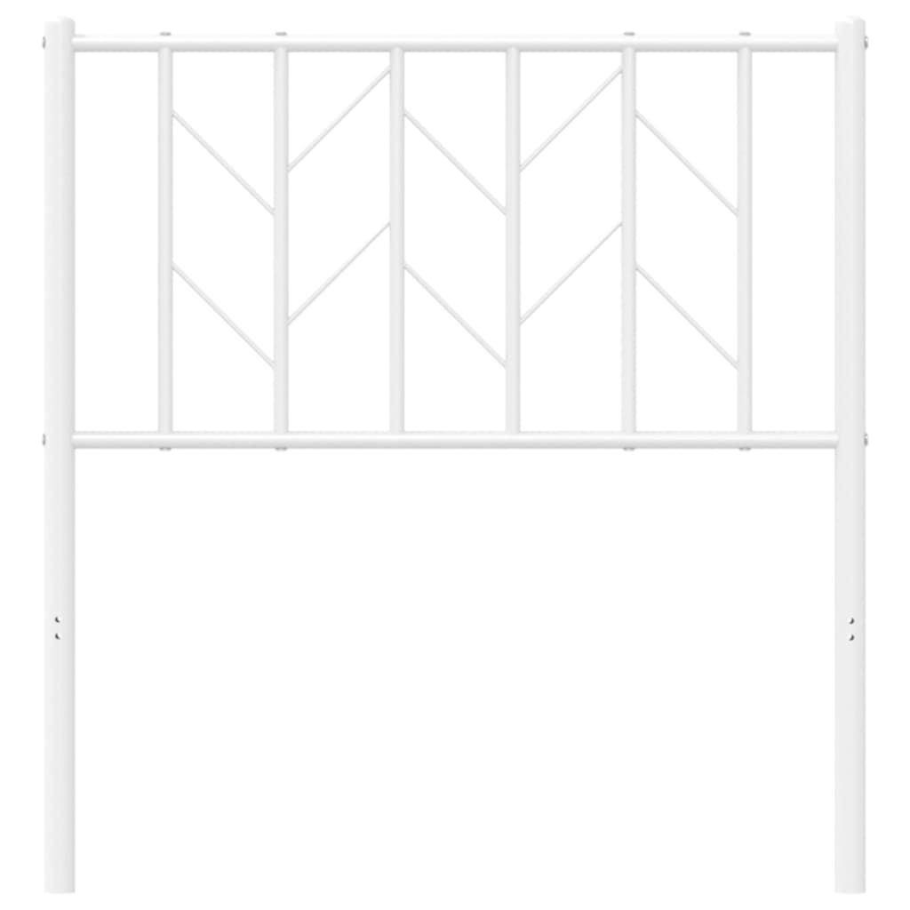 Cabeceira de cama 80 cm metal branco