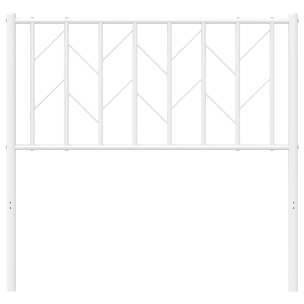 Cabeceira de cama 90 cm metal branco