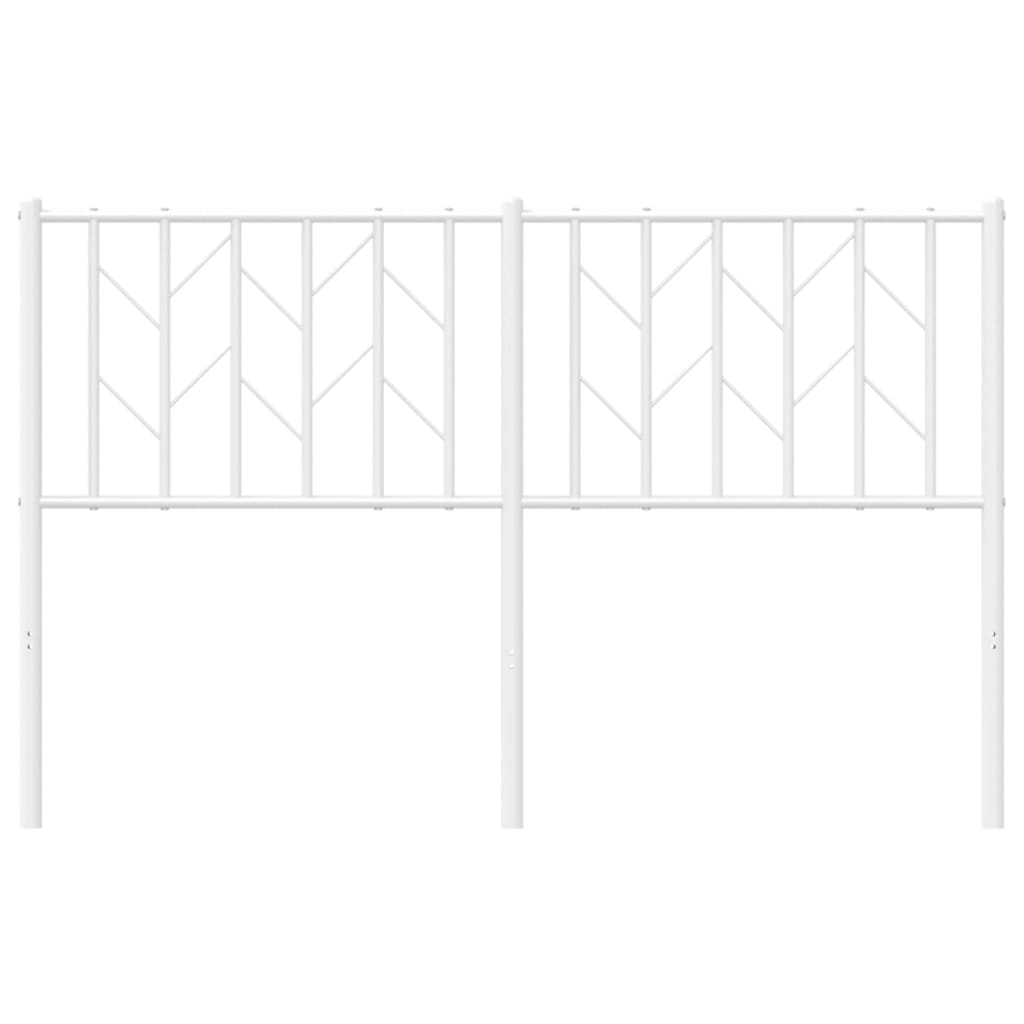Cabeceira de cama 135 cm metal branco