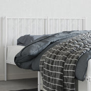 Cabeceira de cama 135 cm metal branco