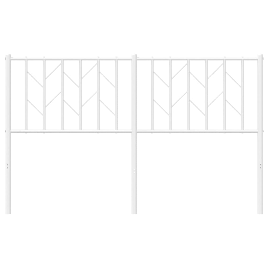 Cabeceira de cama 140 cm metal branco
